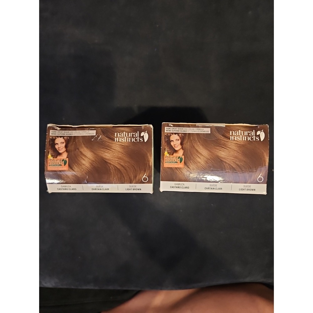 2 Clairol Natural Instincts Hair Color Dye 6 Light Brown All Natural Vegan NEW - Picture 8 of 8